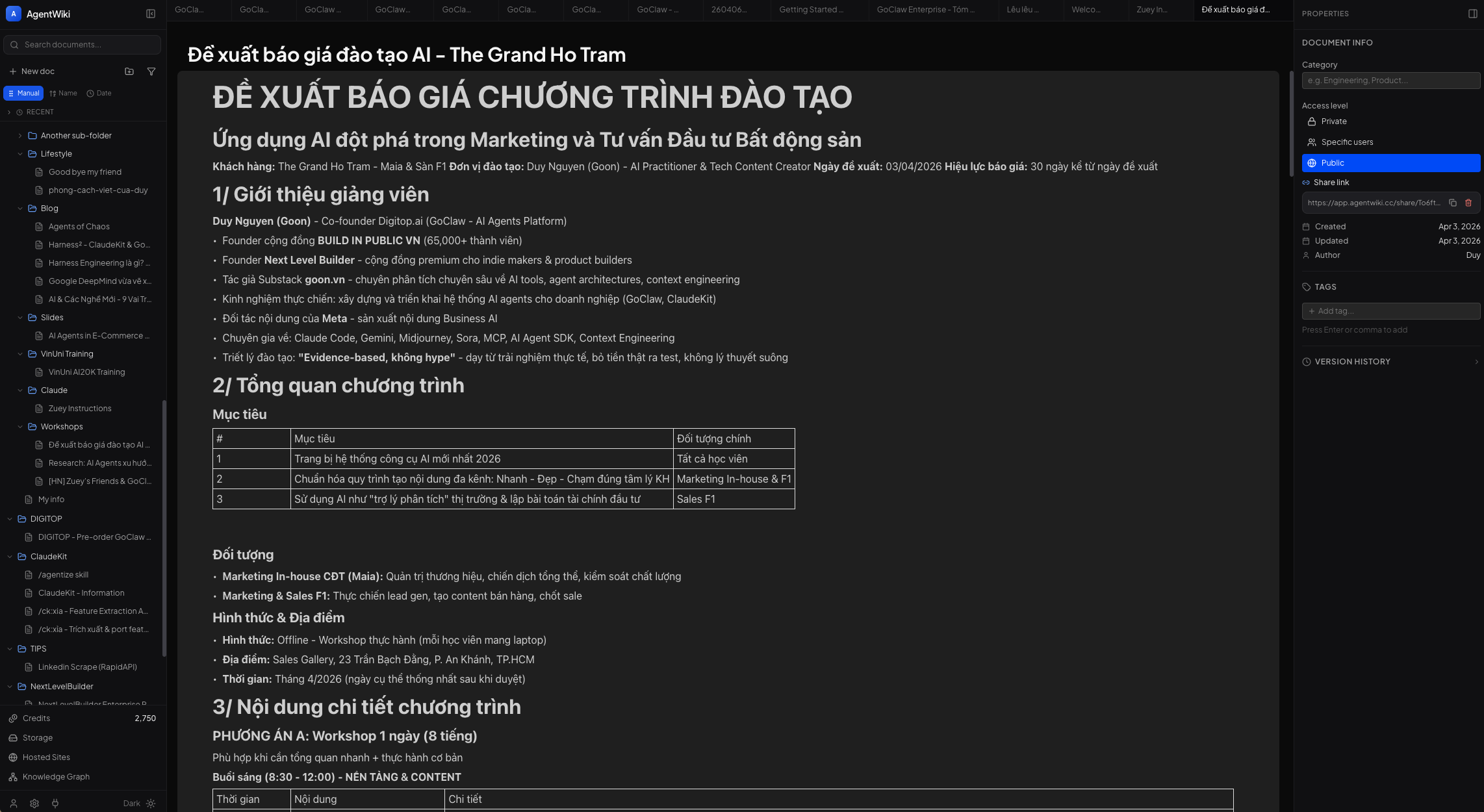 AgentWiki application