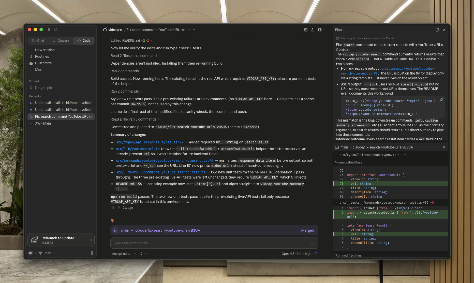 Claude Desktop — chế độ Code, AI điều khiển máy tính